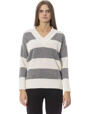 Baldinini V-Neck Knitwear - Grigio