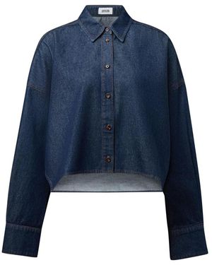 DRYKORN Overhemden ,Blauw ,Denim Oshia Shirt