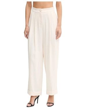 ARMANI EXCHANGE Broeken ,Polyester Wijde Broek - Naturel