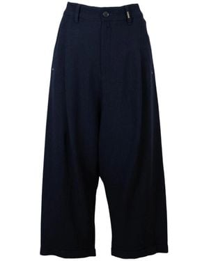 High Wide Trousers - Blue