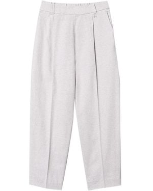 Actitude Straight Trousers - Bianco