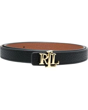 Ralph Lauren Accessoires ,Zwart ,Lauren Riemen Zwart