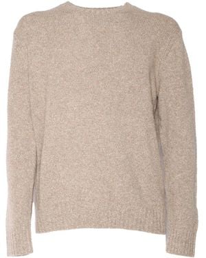 Ballantyne Round-Neck Knitwear - Natural