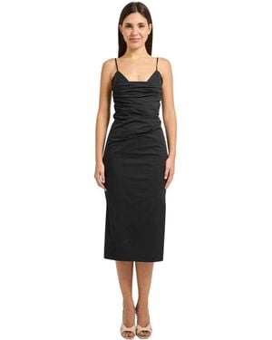 Patrizia Pepe Midi Dresses - Black