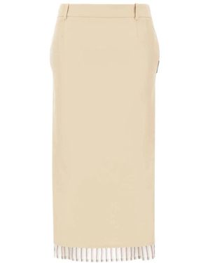 The Attico Midi Skirts - Neutro