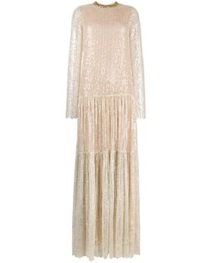 Giambattista Valli Elegante Bloemenjurk Voor Vrouwen - Naturel