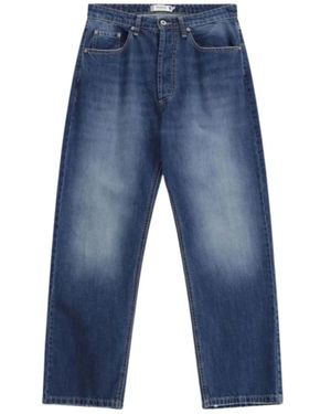 Please Jeans ,Blauw ,Denim Straight Jeans