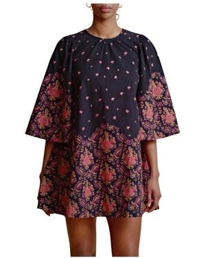 byTiMo Schickes Baby Cord Shift Kleid - Rot