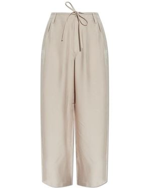 Y-3 Broeken ,Drawstring Broeken - Naturel
