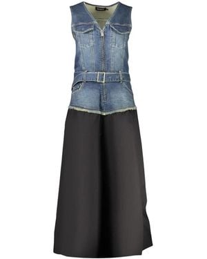 Desigual Gigi Langes Kleid - Blau