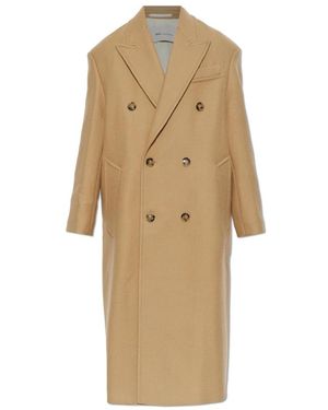 Ami Paris Double-Breasted Coats - Neutro