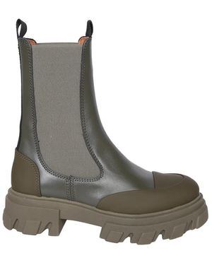 Ganni Chelsea Boots - Verde