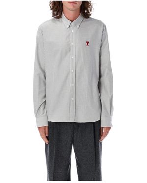 Ami Paris Button Down Adc Shirt - Grijs