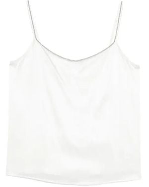 Panicale Sleeveless Tops - White