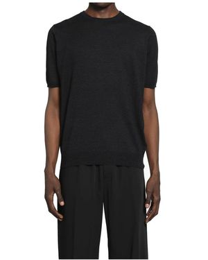 Lardini Round-Neck Knitwear - Black