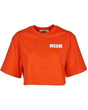 MSGM T-Shirts - Arancione