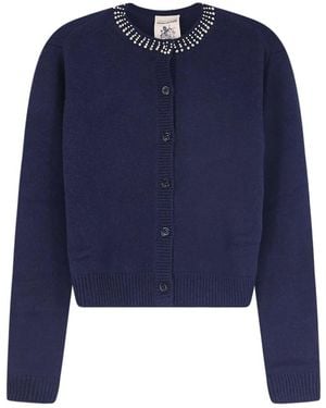 Semicouture Truien & Vesten ,Blauw ,Cardigan Hennie