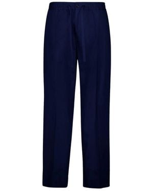 Valentino Garavani Straight Trousers - Blue