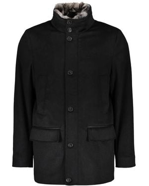 Paul & Shark Single-Breasted Coats - Black