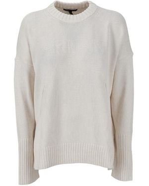 ARMANI EXCHANGE Round-Neck Knitwear - Grey