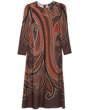 Etro Midi Dresses - Marrone