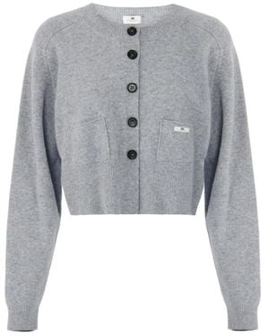 Elisabetta Franchi Cardigans - Gris