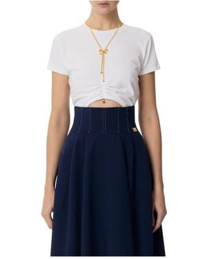 Elisabetta Franchi T-Shirts - Blu