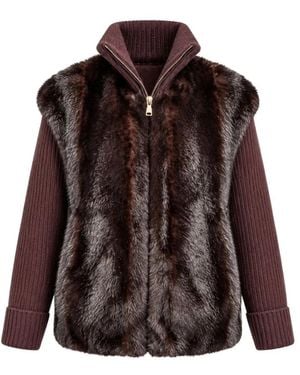 MC2 Saint Barth Faux Fur & Shearling Jackets - Marrone