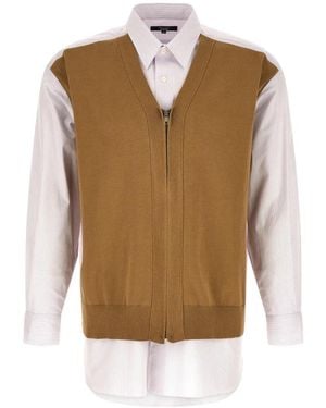 Comme des Garçons Casual Shirts - Brown
