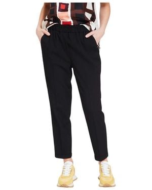 Via Masini 80 Cropped Trousers - Blu