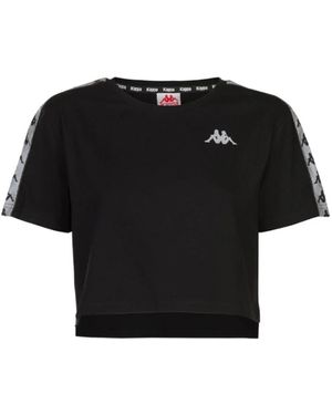 Kappa Reflecterende Daisy Cropped T-Shirt Zwart