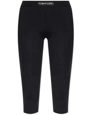 Tom Ford Leggings Met Logo - Blauw