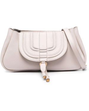 Chloé Tassen ,Grijs ,Leer Marcie Leren Clutch - Wit
