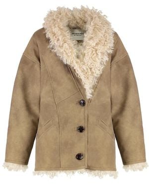 Isabel Marant Faux Fur & Shearling Jackets - Naturel