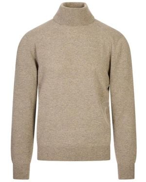 Agnona Truien & Vesten ,Bruin ,Cashmere Truien - Naturel