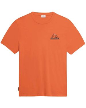 Woolrich Mountain Tee - Oranje