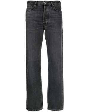 Samsøe & Samsøe Schwarze Baumwollmischung Straight Leg Jeans - Grau