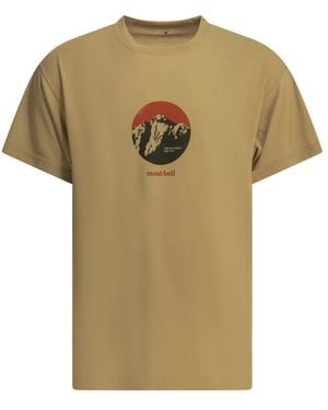 Montbell Berg-Grafik T-Shirt - Grün