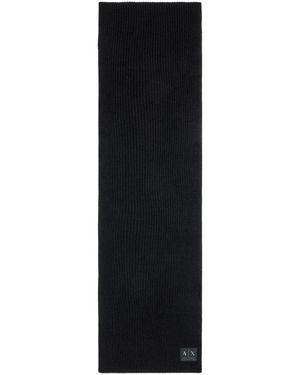 ARMANI EXCHANGE Winter Scarves - Black