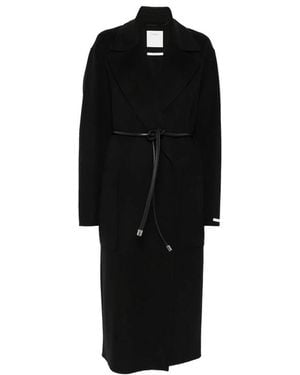 Sportmax Belted Coats - Black