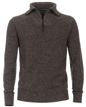 CASA MODA Pullover Uni Rollkragen Strickware - Grau