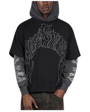 Pleasures Dragon Layered Hoodie - Zwart