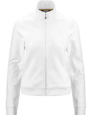 K-Way Hoodies & Sweatvesten ,Wit ,Katoen Cyrielle Interlock Jacket