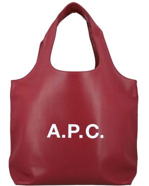 A.P.C. Schicke ninon tote tasche handtasche - Rot