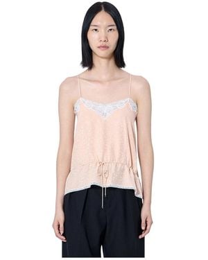 Chloé Camisole Top Met Kanten Rand - Roze