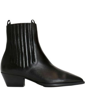 Anonymous Copenhagen Schwarze leder hachi stiefel