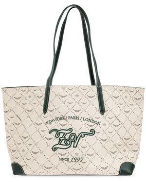 Zadig & Voltaire Z Shopper Monogram Tennis Bag - Metallic