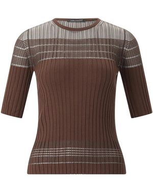 Luisa Cerano Round-Neck Knitwear - Marrón
