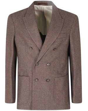 Eleventy Tweedelige Blazer - Bruin