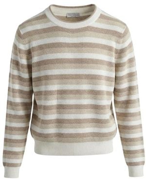 Brunello Cucinelli Round-Neck Knitwear - Grigio